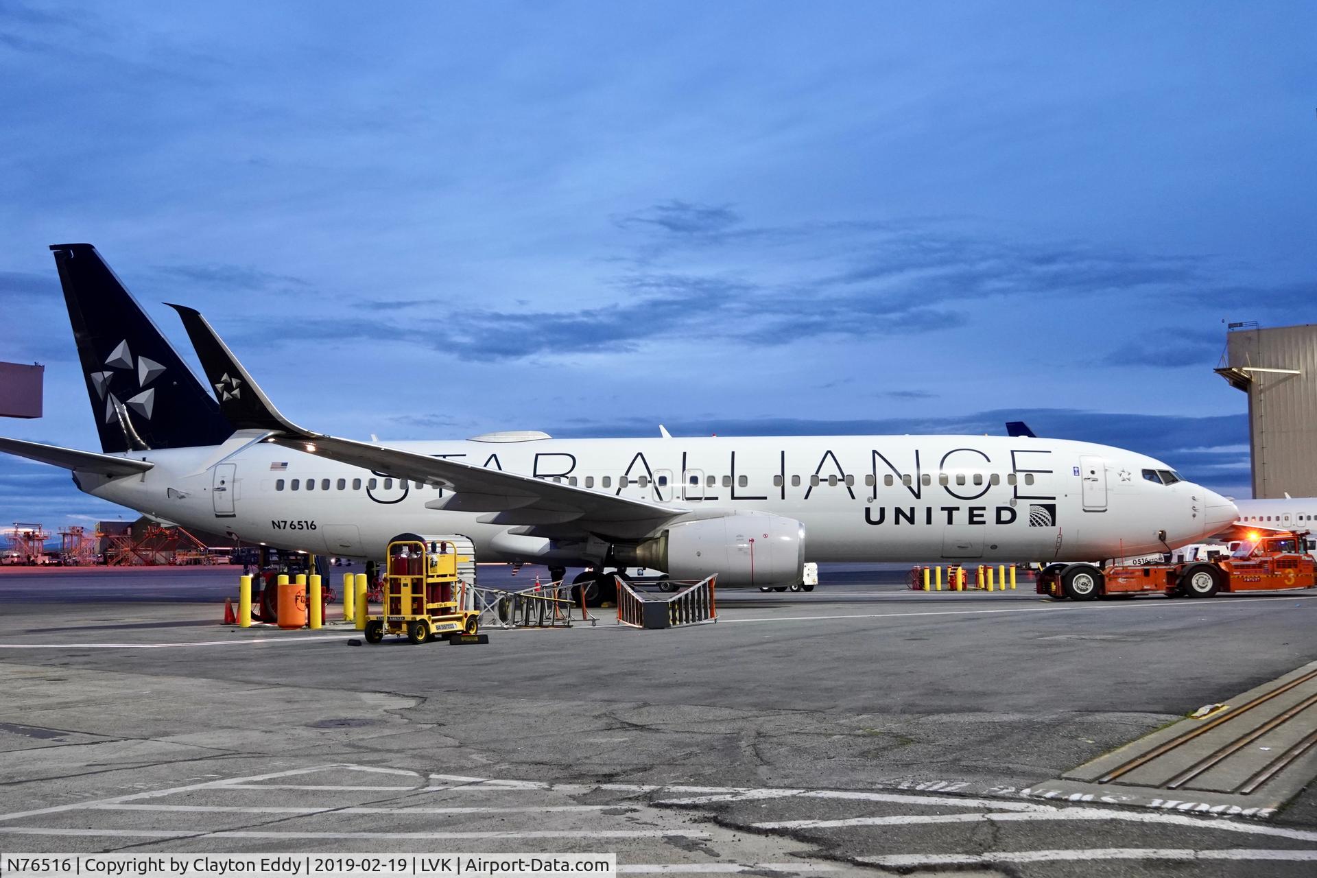 N76516, 2008 Boeing 737-824 C/N 37096, Livermore Airport California 2019.