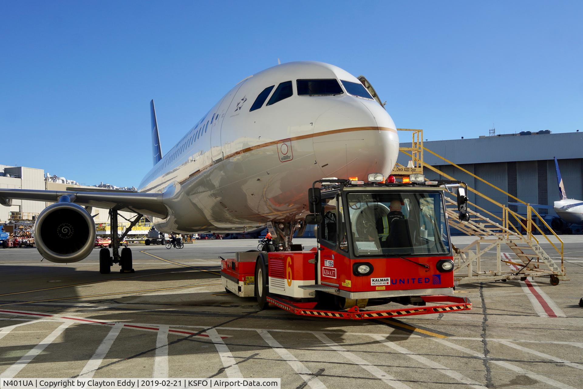 N401UA, 1993 Airbus A320-232 C/N 435, SFO 2019.