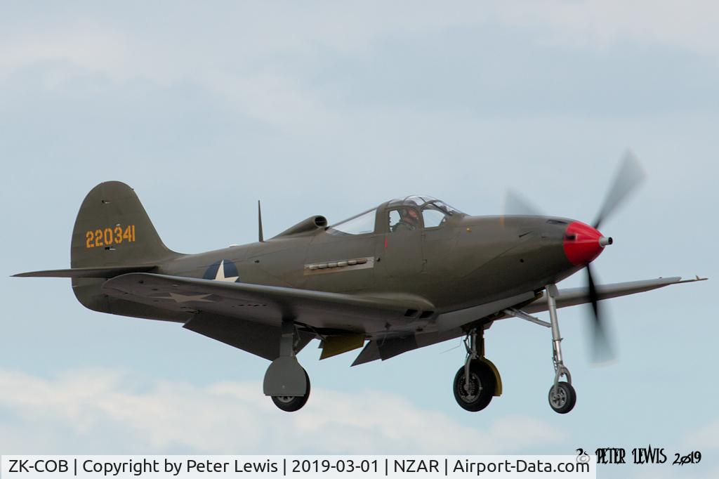 ZK-COB, 1943 Bell P-39F Airacobra C/N 15-554, Pioneer Aero Ltd