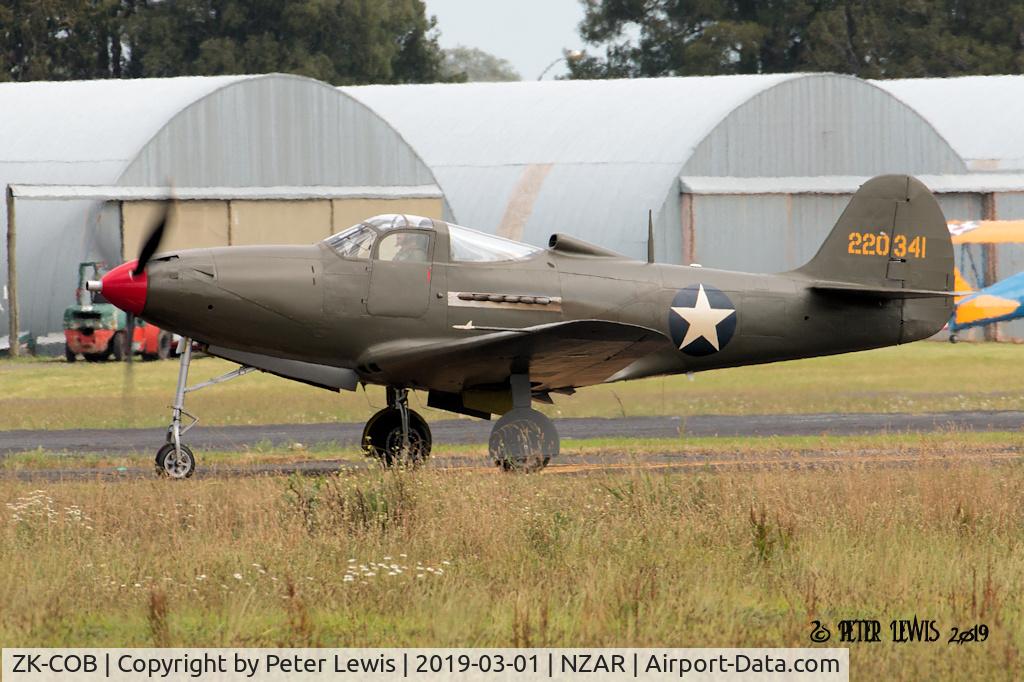 ZK-COB, 1943 Bell P-39F Airacobra C/N 15-554, Pioneer Aero Ltd