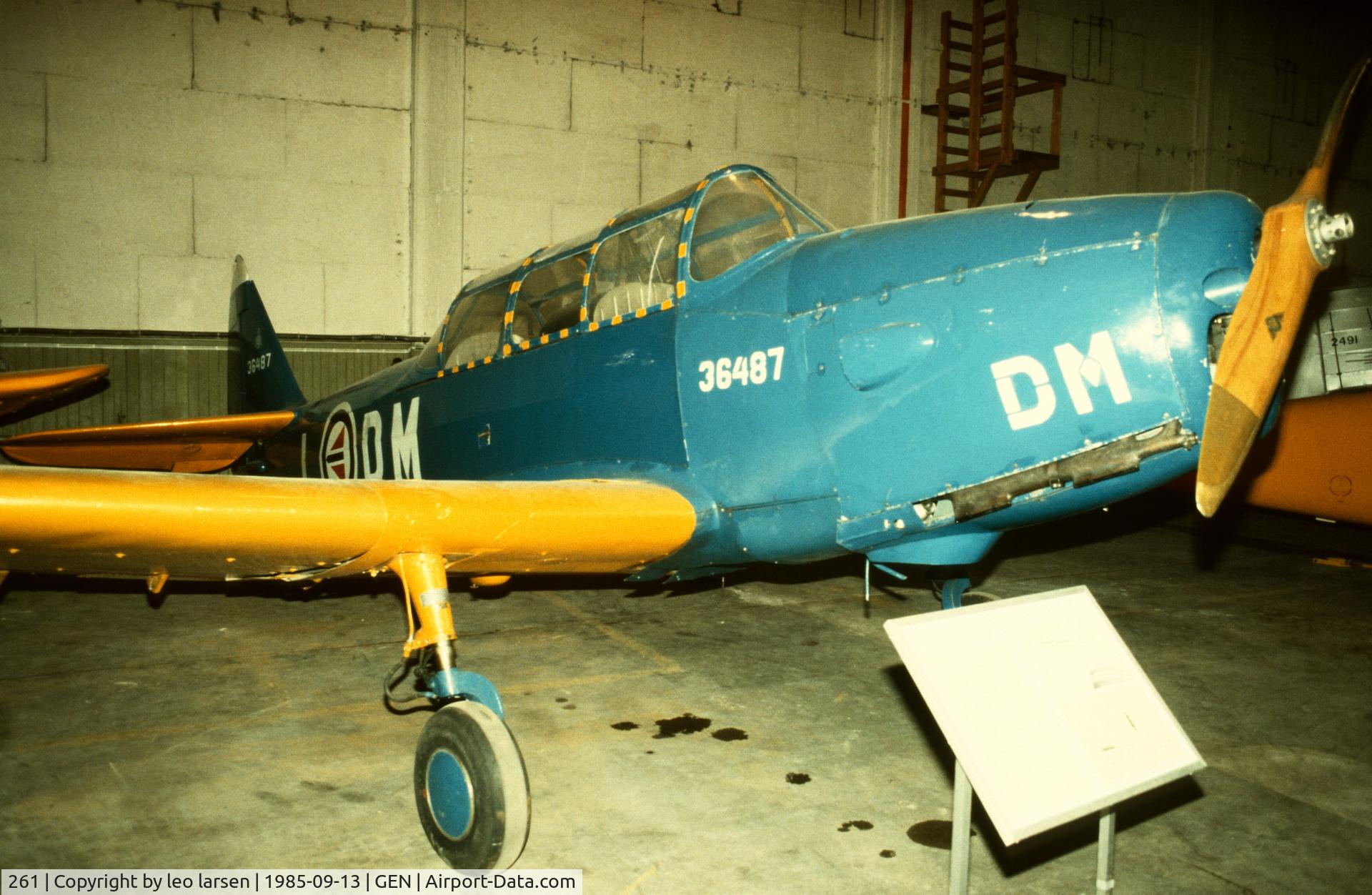 261, 1943 Fairchild PT-26B Cornell II C/N FZ708, Oslo Gardermoen Museum 13.9.1985