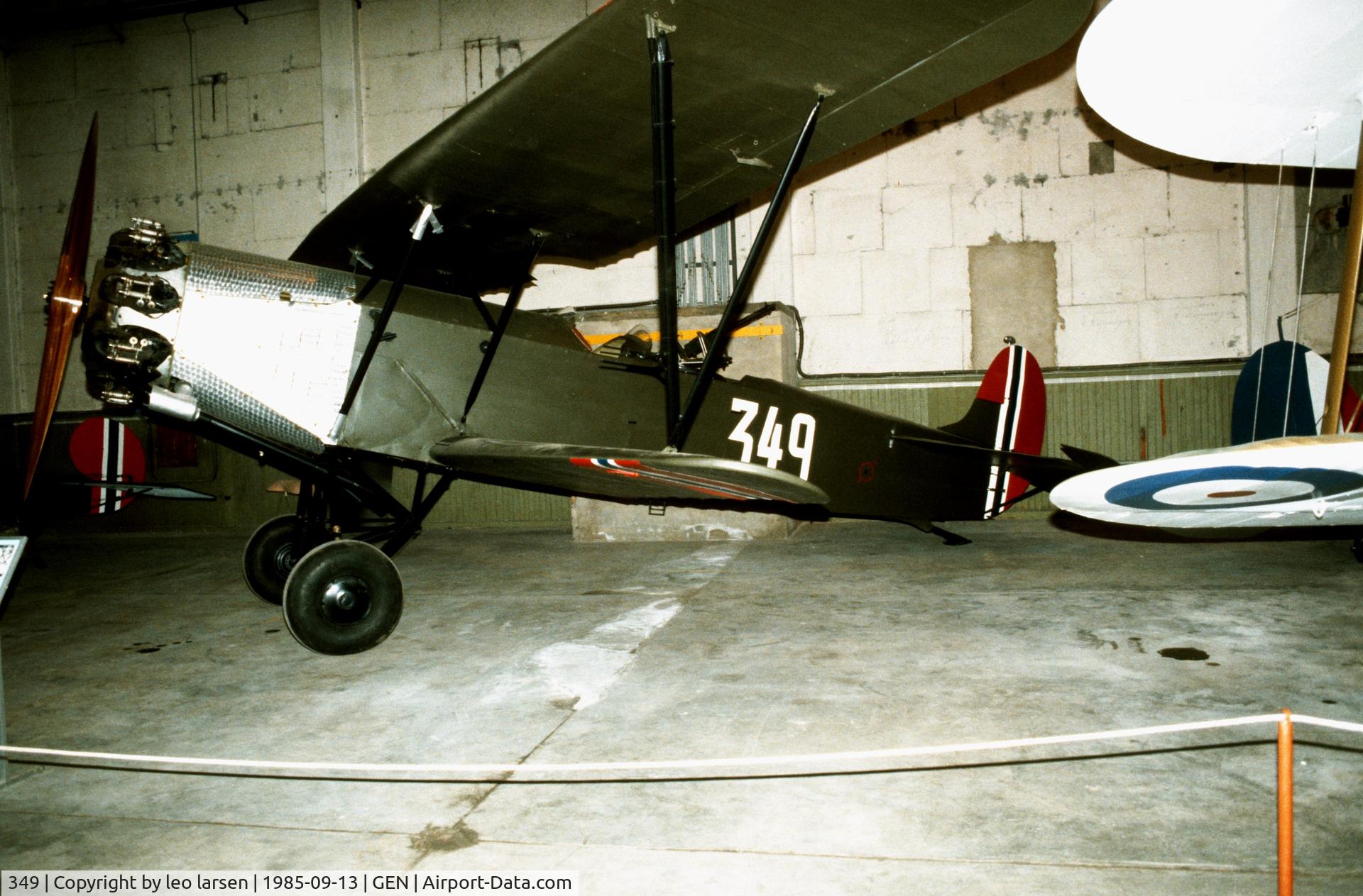 349, 1927 Fokker CVD C/N not found, Oslo Gardermoen Museum 13.9.1985