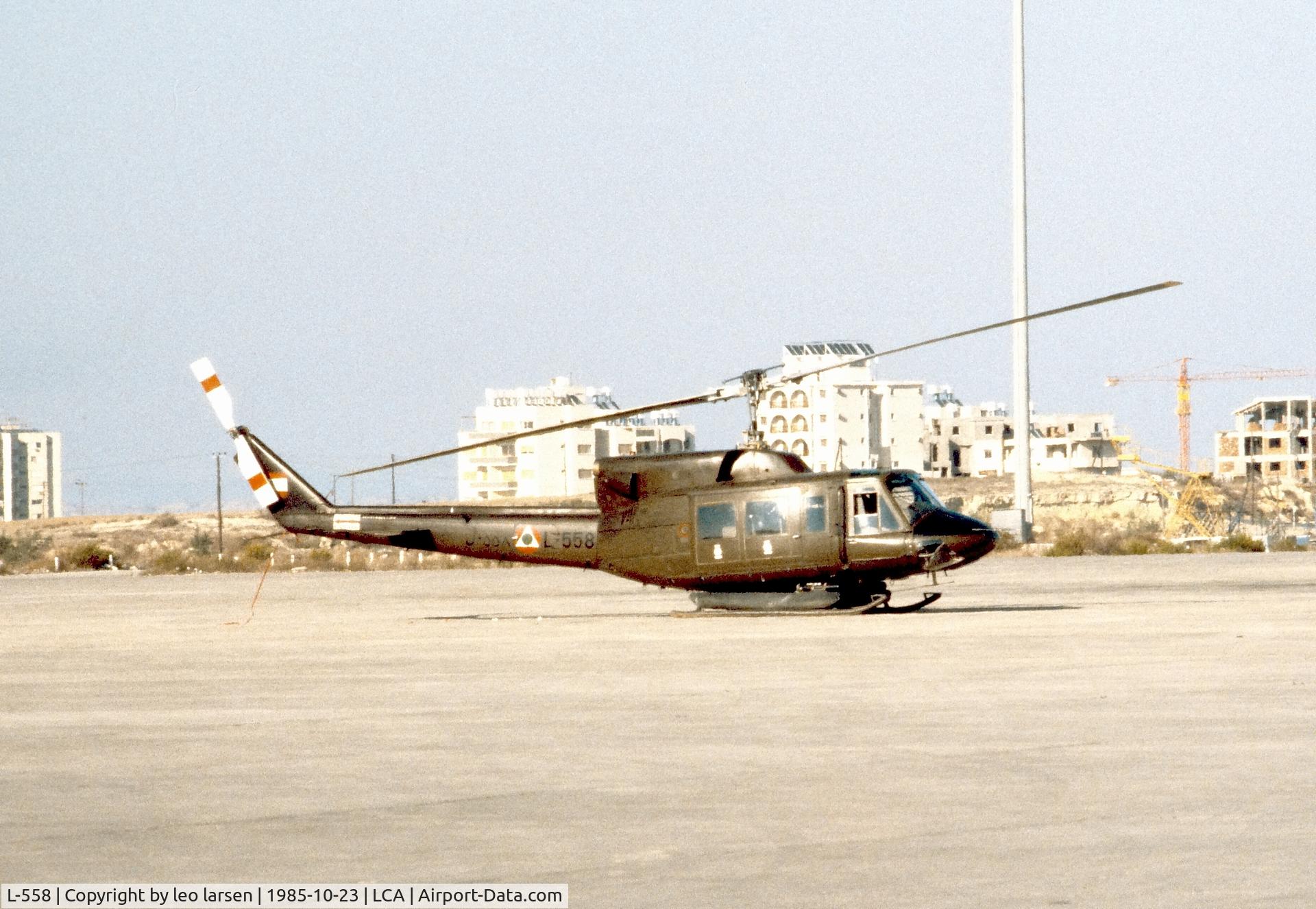 L-558, Agusta-Bell AB-212 C/N 32107, Larnaca 23.10.1985