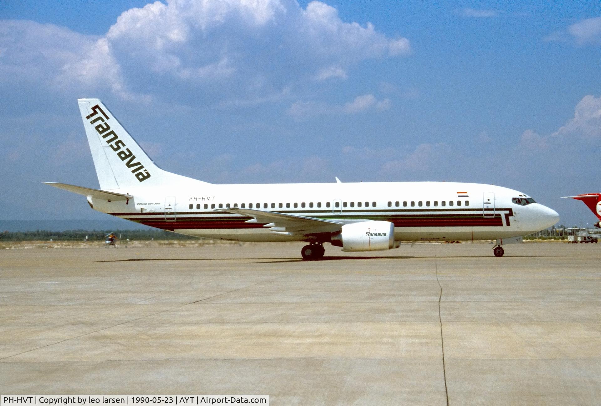 PH-HVT, 1990 Boeing 737-3K2 C/N 24328, Antalya 23.5.1990