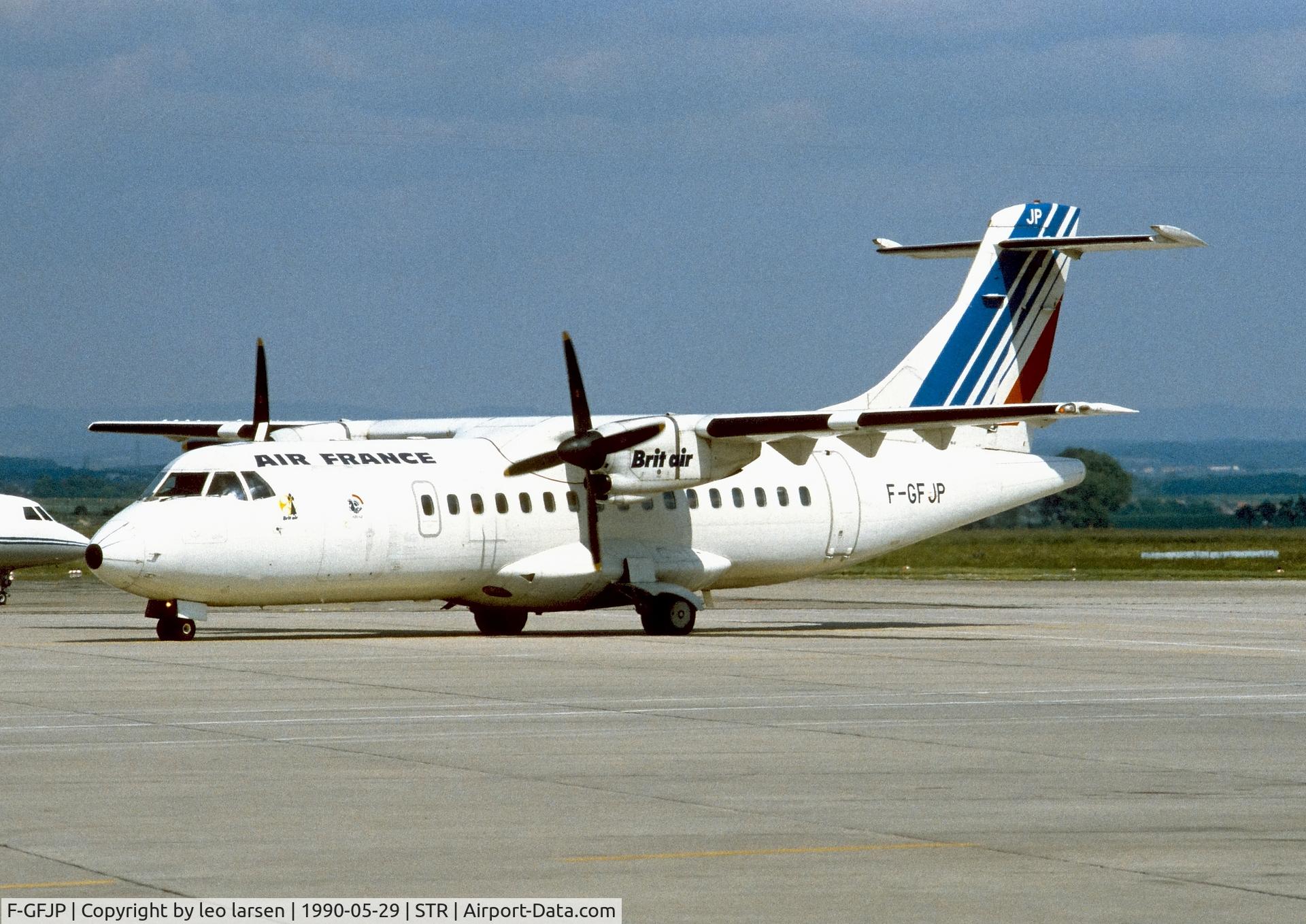 F-GFJP, 1986 ATR 42-300 C/N 029, Stuttgart 29.5.1990