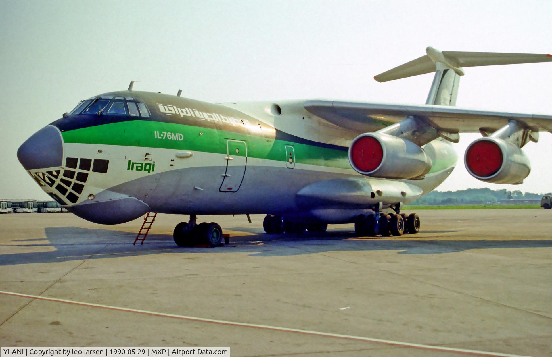 YI-ANI, 1987 Ilyushin Il-76MD C/N 00734 81442, Milano Malpensa 29.5.1990