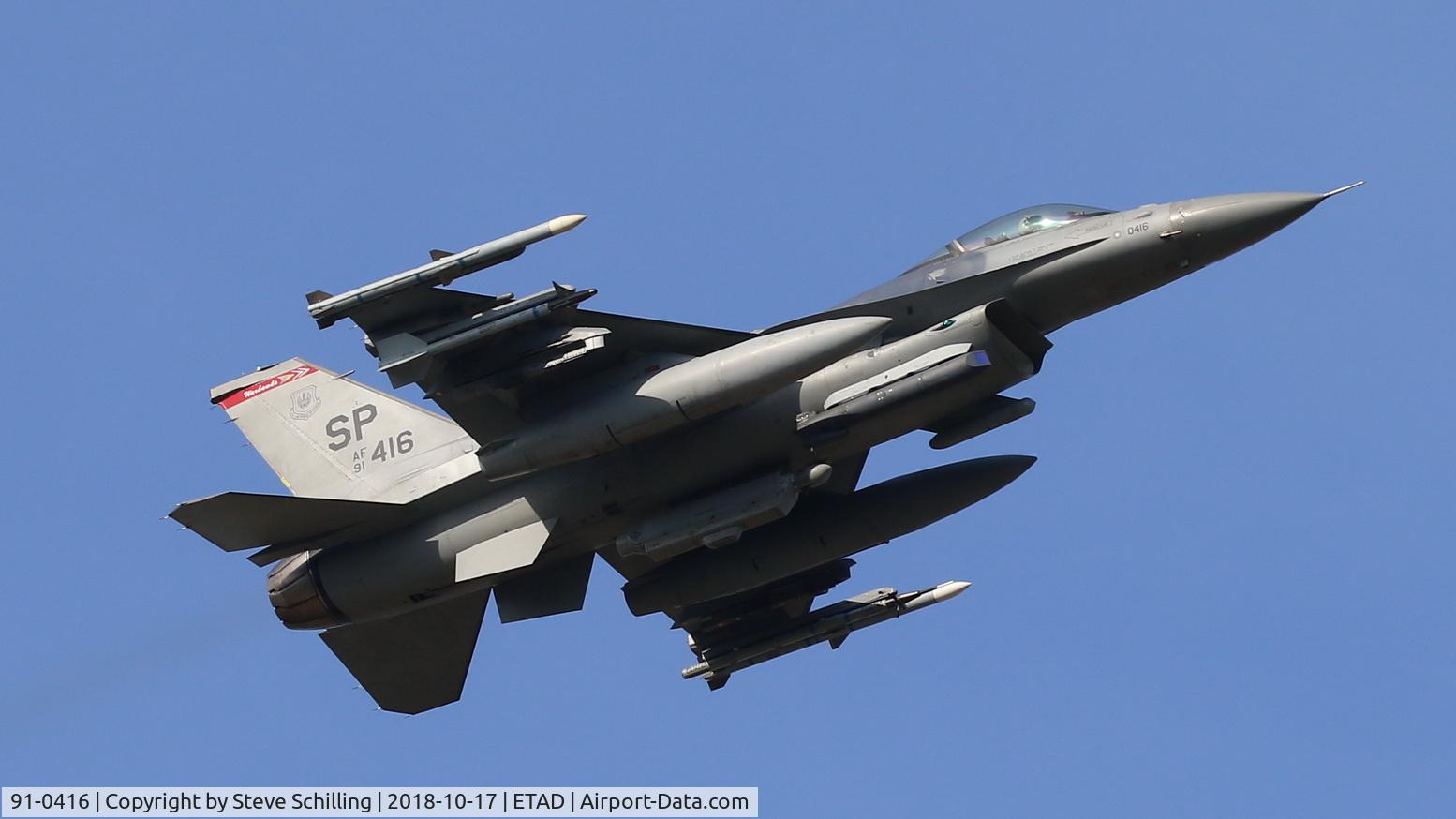 91-0416, 1994 General Dynamics F-16CJ Fighting Falcon C/N CC-114, Spangdahlem Air Base