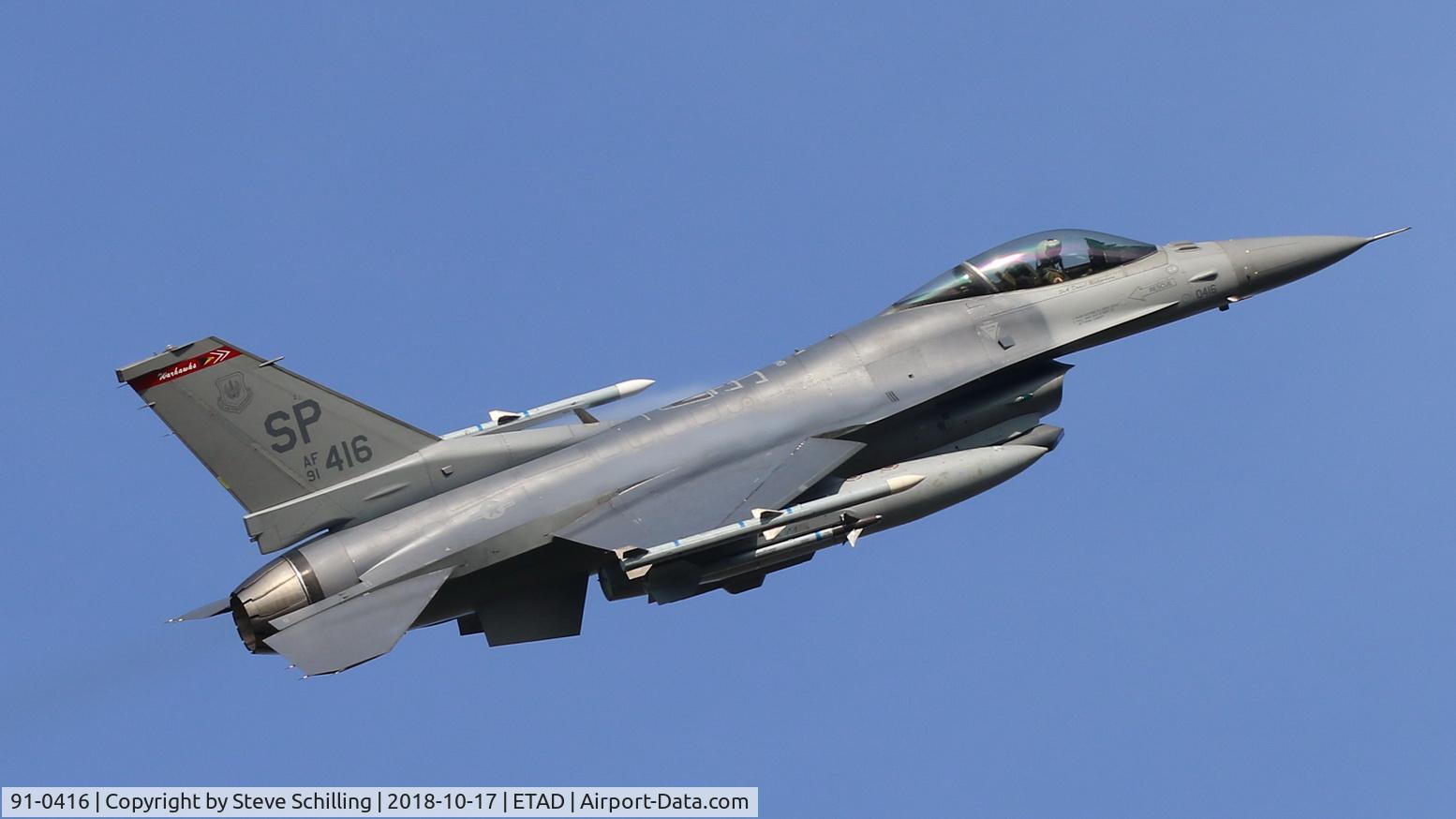 91-0416, 1994 General Dynamics F-16CJ Fighting Falcon C/N CC-114, Spangdahlem Air Base