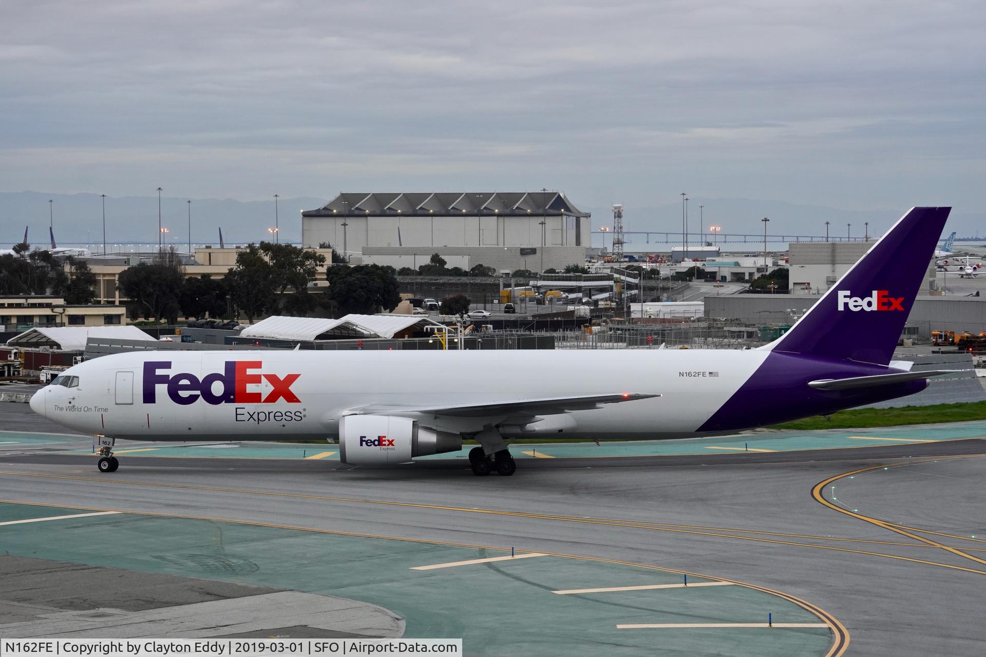 N162FE, 2018 Boeing 767-3S2F(ER) C/N 43632, SFO 2019.