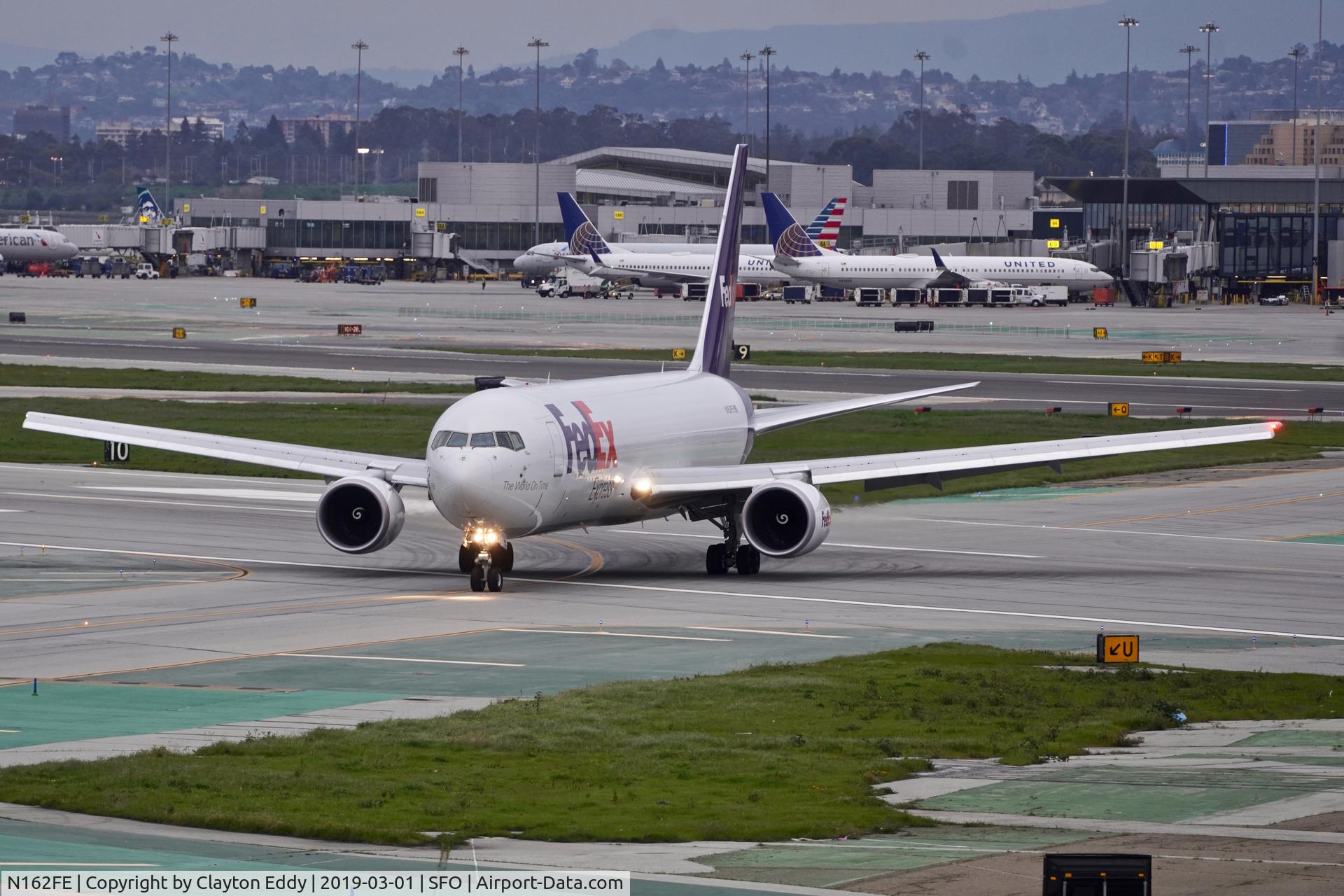 N162FE, 2018 Boeing 767-3S2F(ER) C/N 43632, SFO 2019.