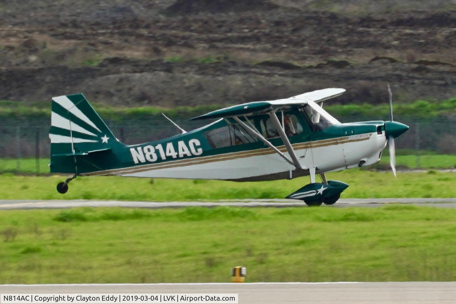 N814AC, 1998 American Champion 8KCAB Decathlon C/N 814-98, Livermore Airport California 2019.