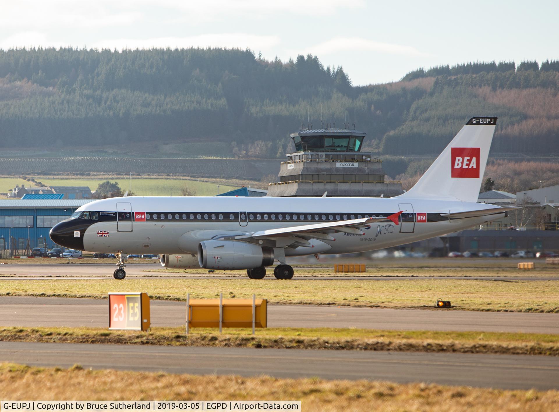 G-EUPJ, 2000 Airbus A319-131 C/N 1232, BEA Retro Livery.
