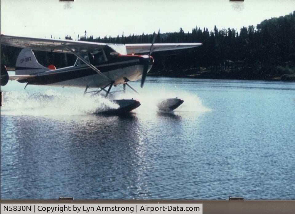 N5830N, Cessna 305A C/N 22709, I flew CF-XBX for Laurentian Air Services in Ottawa, Canada. I brought this aircraft into Canada from Charlotte, NC. circa 1967. It was the first civilian C 305 imported. This photo was taken when I was flying survey in northern Quebec.