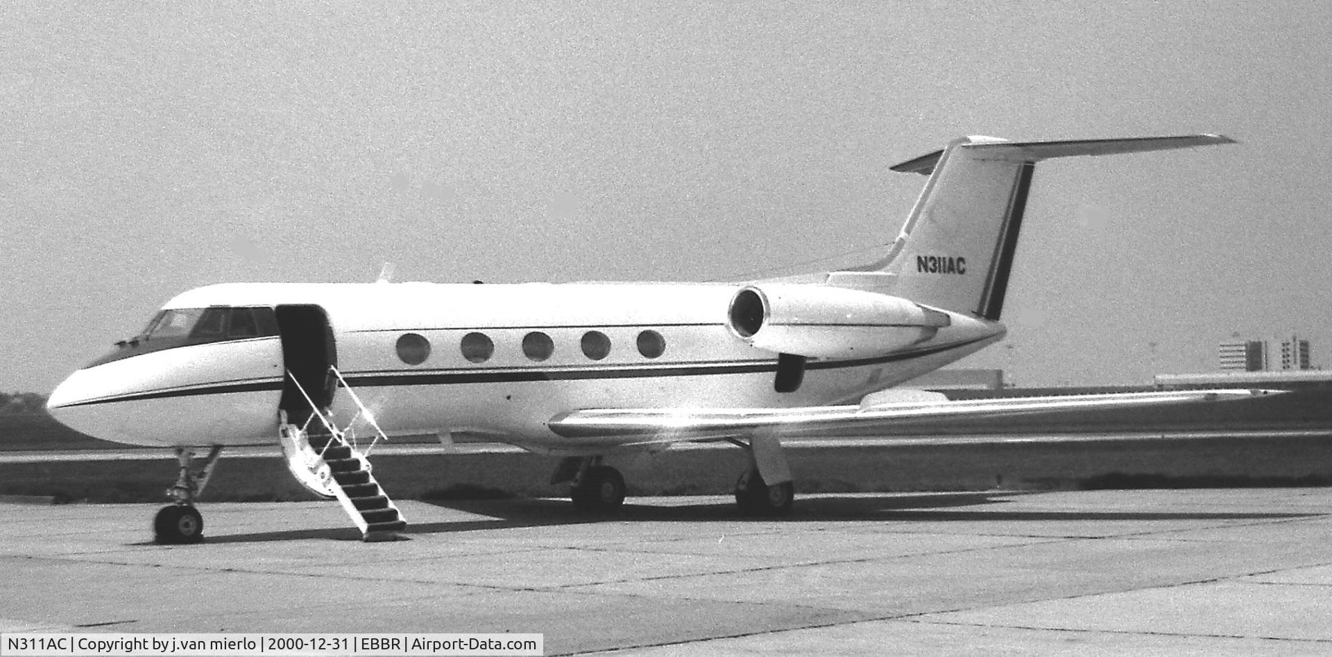 N311AC, Grumman G-1159 Gulfstream II C/N 74, Brussels,  ABELAG