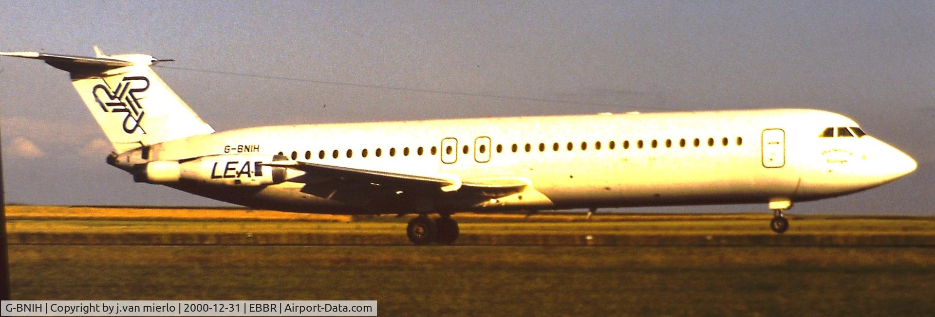 G-BNIH, 1986 Bucuresti Rombac 111-561RC One-Eleven C/N 406, Sunset landing 25L at brussels