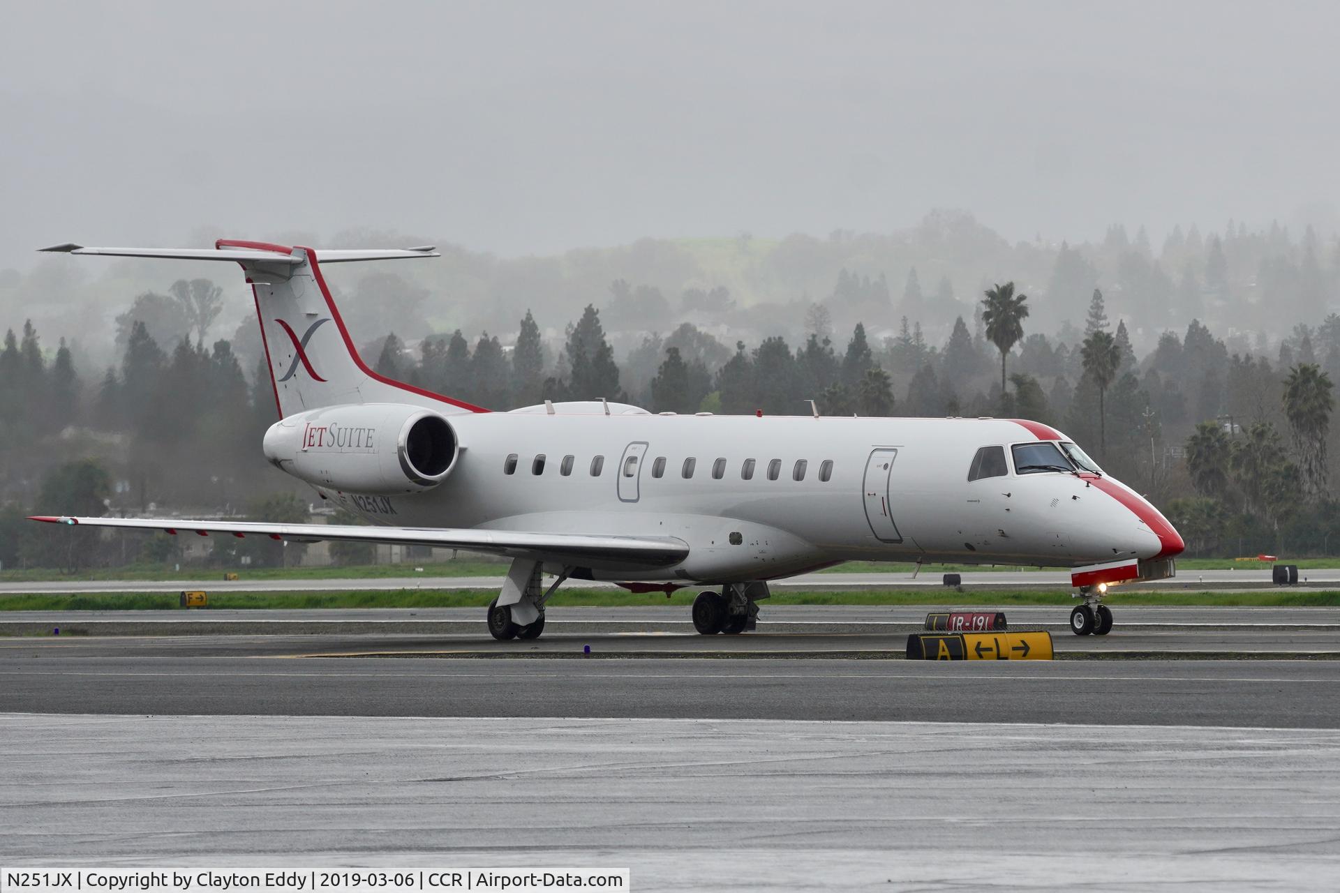 N251JX, 2000 Embraer ERJ-135LR (EMB-135LR) C/N 145235, Buchanan Field Concord California 2019.