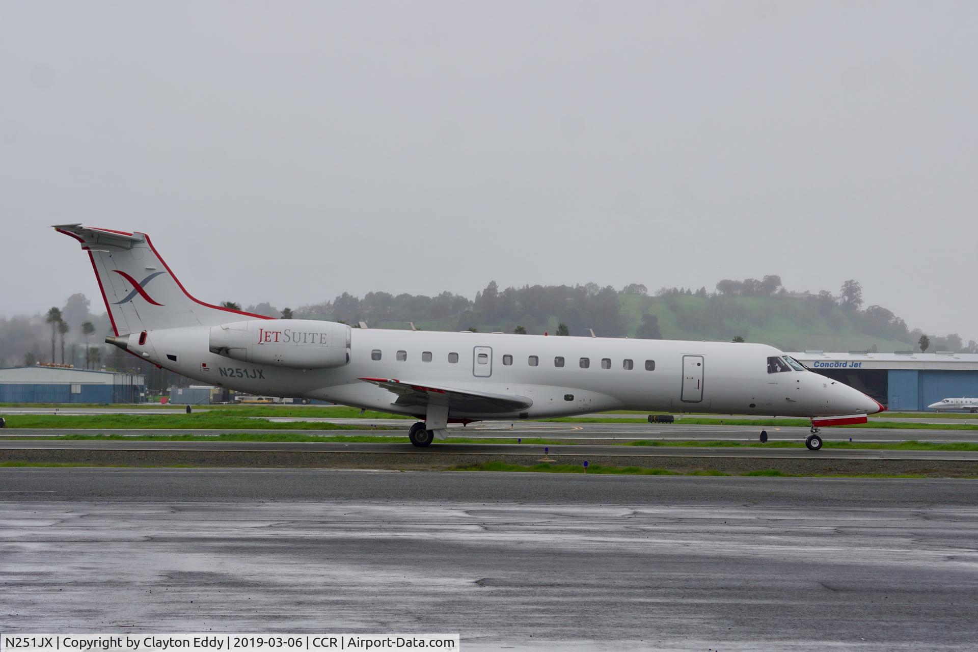 N251JX, 2000 Embraer ERJ-135LR (EMB-135LR) C/N 145235, Buchanan Field Concord California 2019.