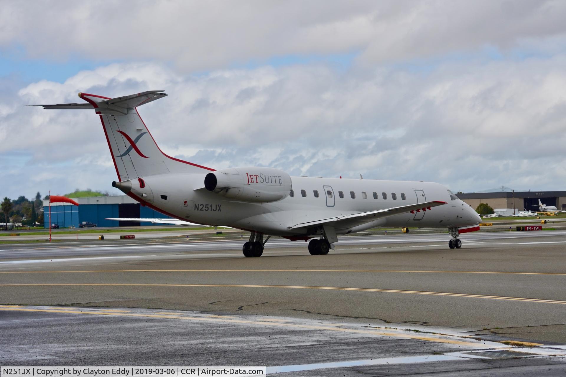 N251JX, 2000 Embraer ERJ-135LR (EMB-135LR) C/N 145235, Buchanan Field Concord California 2019.