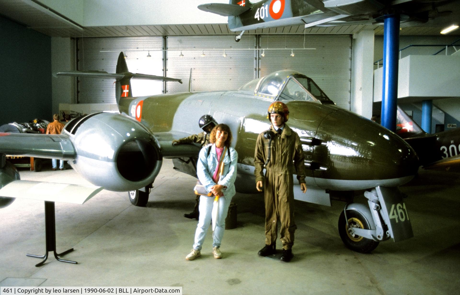 461, 1949 Gloster Meteor F.4 C/N G5/294, Billund Museum 2.6.1990