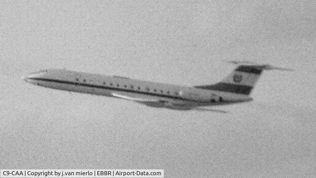 C9-CAA, 1980 Tupolev Tu-134A C/N 63457, T/O EBBR 25R