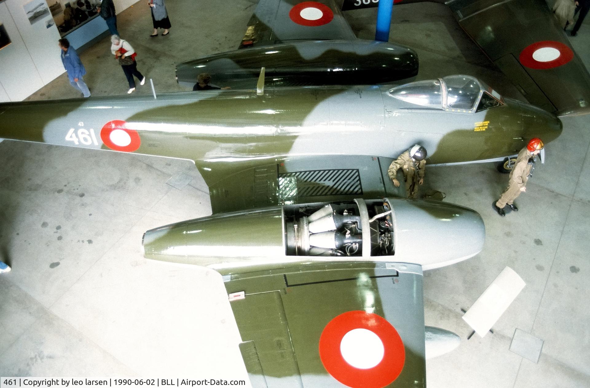 461, 1949 Gloster Meteor F.4 C/N G5/294, Billund  Museum 2.6.1990