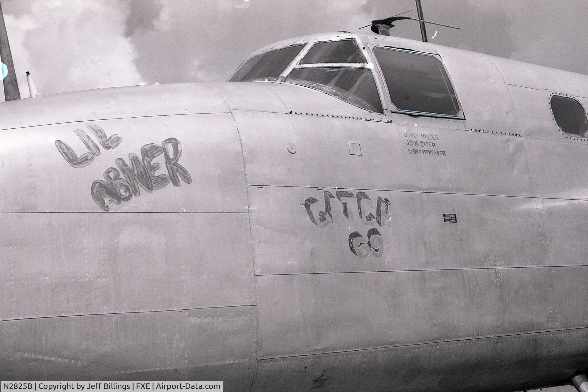 N2825B, 1940 North American RB-25 Mitchell C/N 62-2837, Taken at Ft. Lauderdale Exec Airport maybe 1977-1978