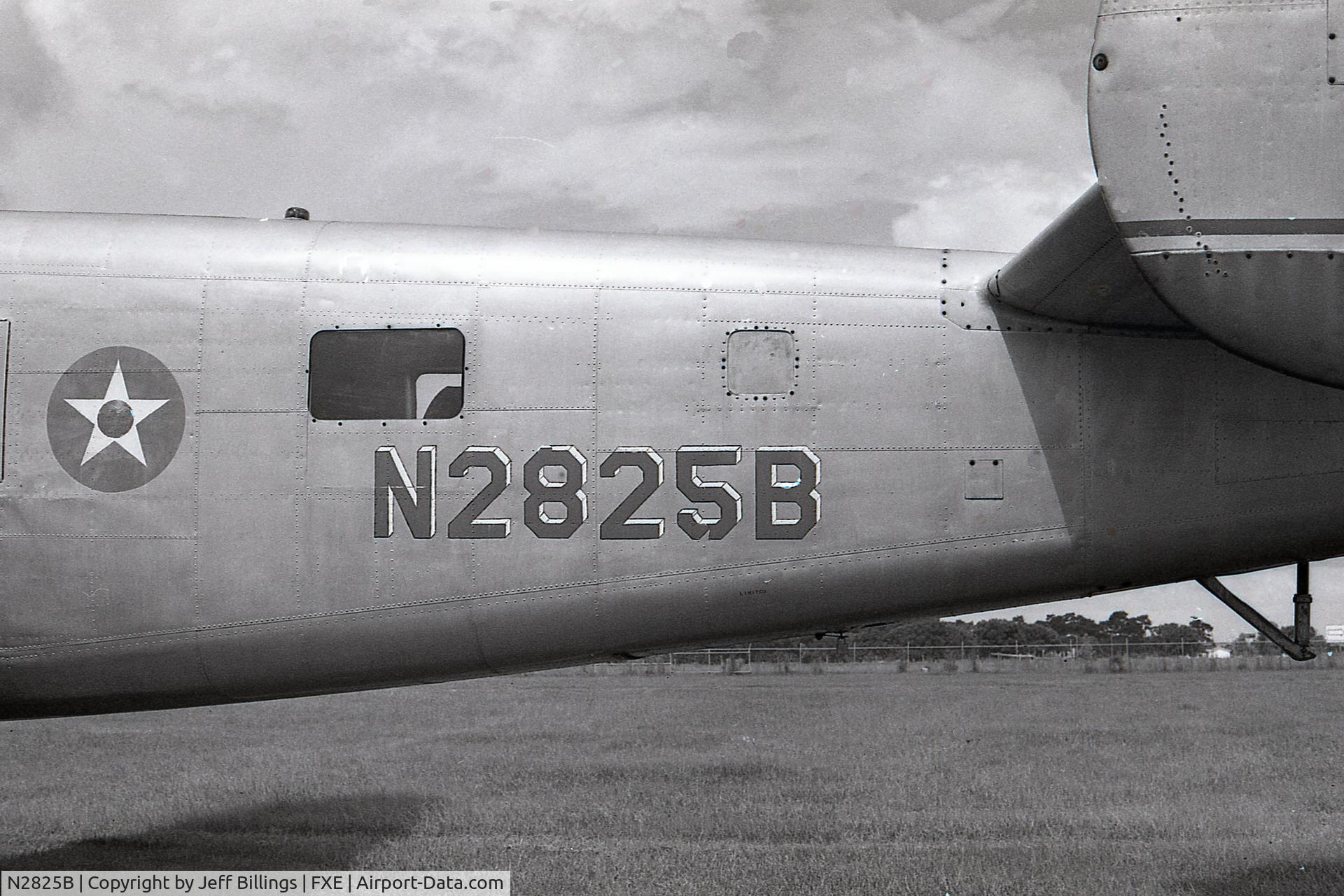 N2825B, 1940 North American RB-25 Mitchell C/N 62-2837, Taken at Ft. Lauderdale Exec Airport maybe 1977-1978