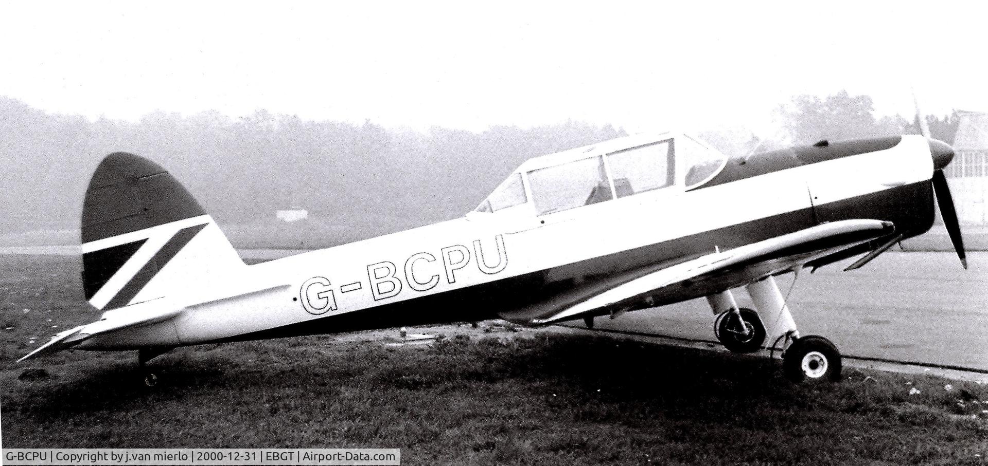 G-BCPU, 1953 De Havilland DHC-1 Chipmunk T.10 C/N C1/0839, Ghent, Belgium