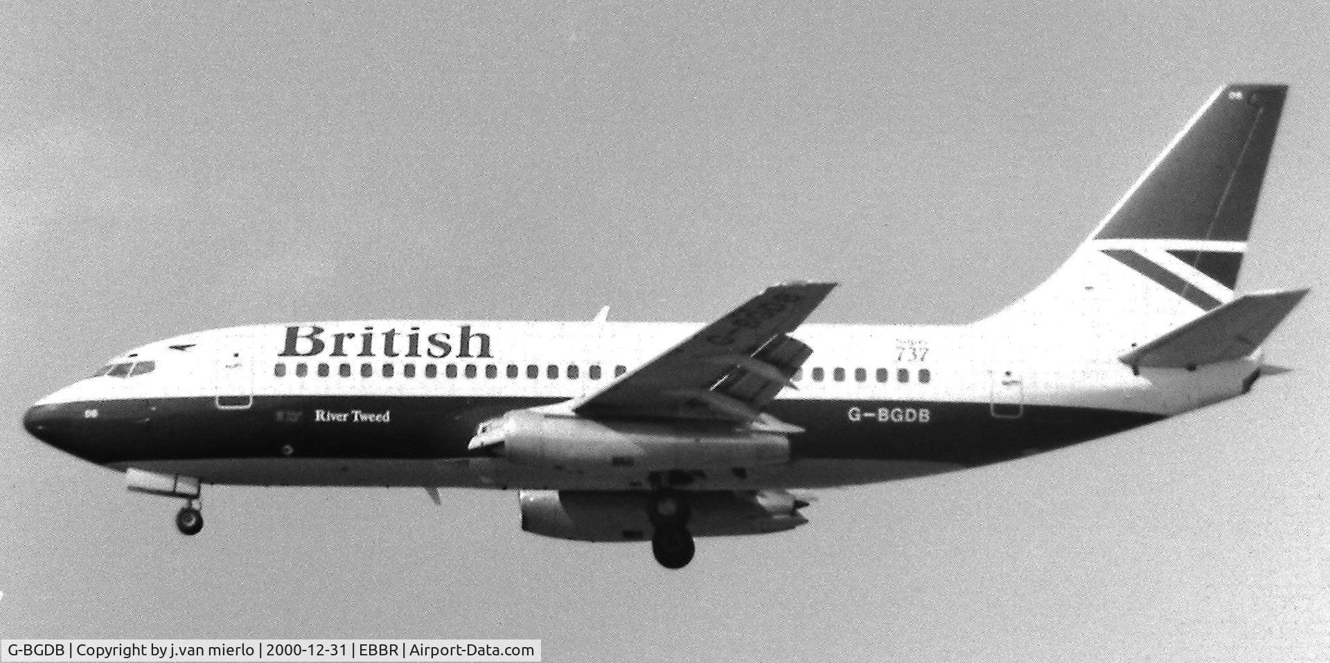 G-BGDB, 1979 Boeing 737-236 C/N 21791, Landing 25L at Brussels