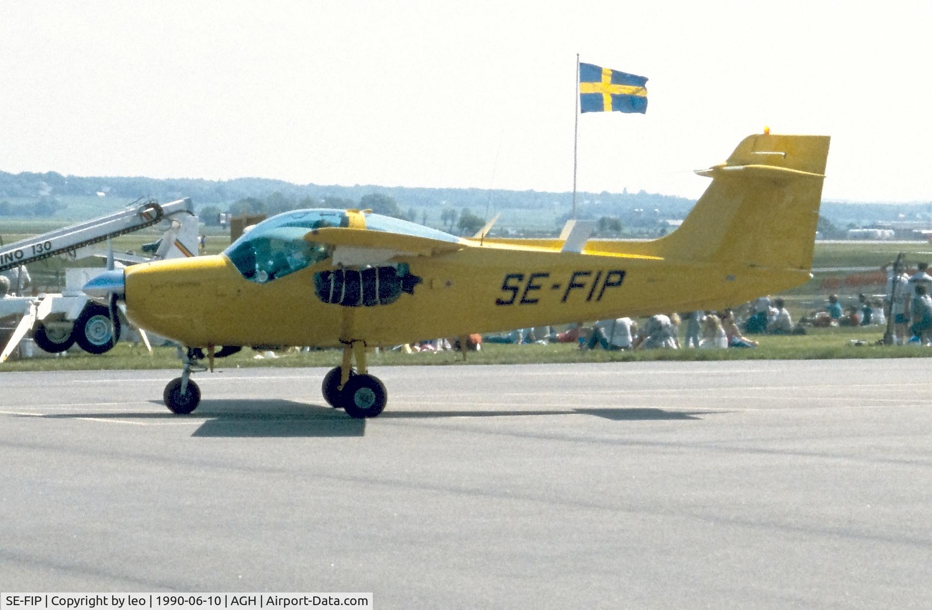 SE-FIP, 1976 Saab MFI-15-200A Safari C/N 15-902, Ängelholm F.10 Air Show 10.6.1990