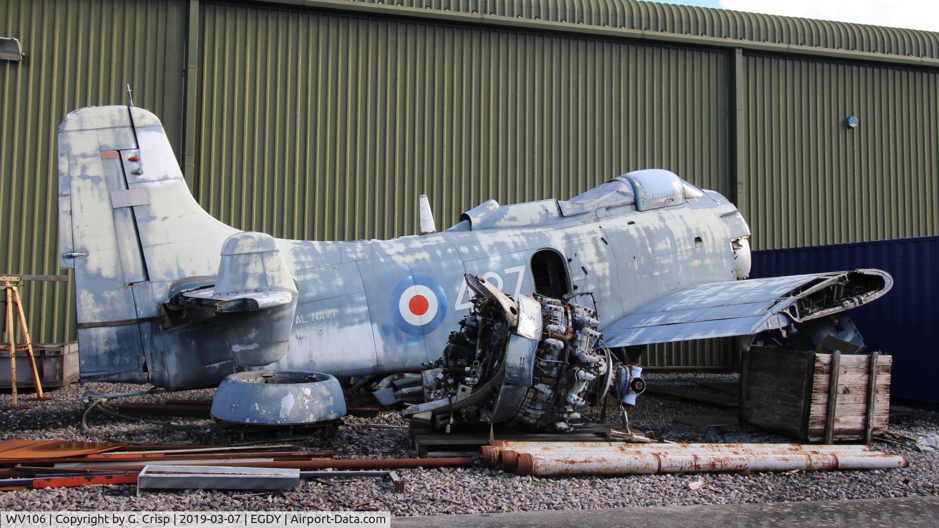 WV106, 1950 Douglas Skyraider AEW.1 C/N 7392, FAA Museum: Cobham Hall, UK