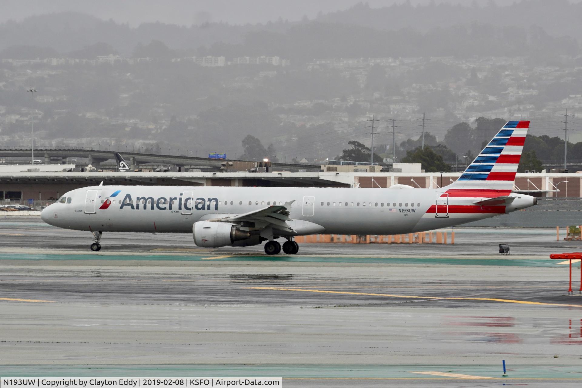 N193UW, 2008 Airbus A321-211 C/N 3584, SFO 2019.