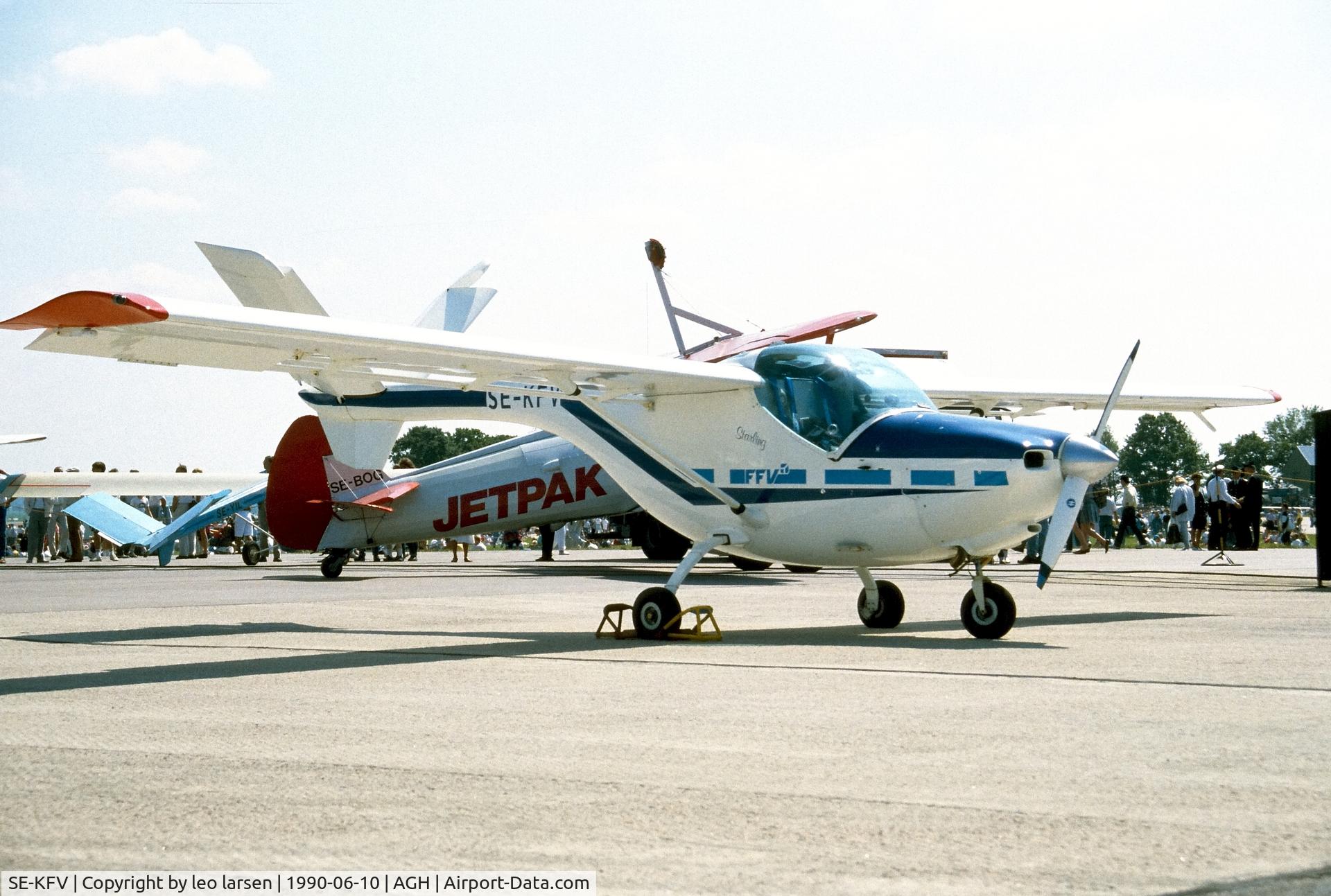 SE-KFV, 1988 FFV -MFI BA-14 Starling C/N 01, Ängelholm F.10 Air Show 10.6.1990
