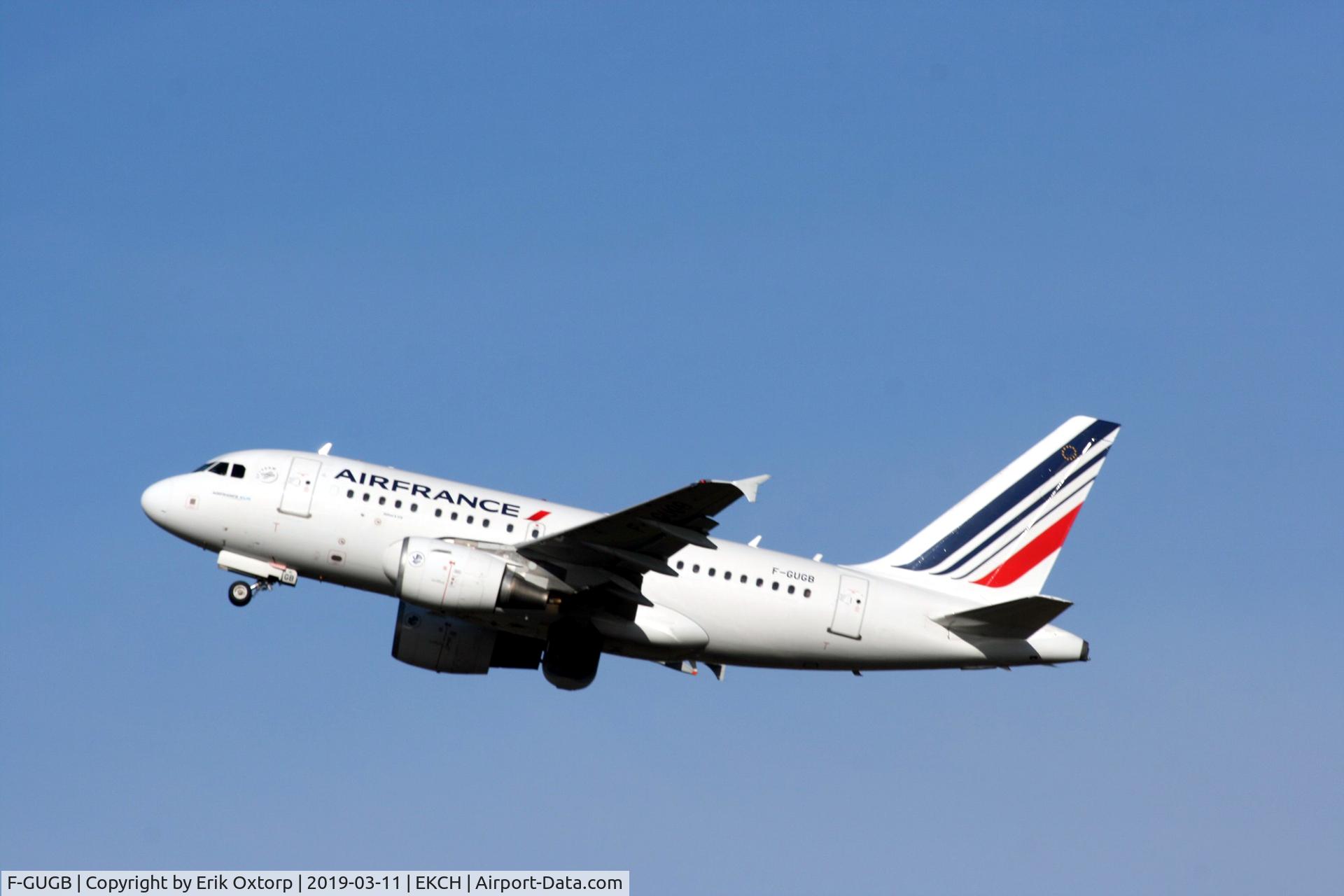 F-GUGB, 2003 Airbus A318-111 C/N 2059, F-GUGB taking off rw 22R