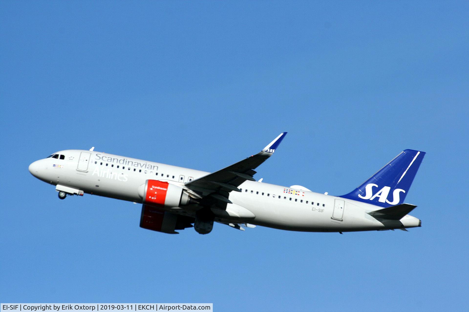 EI-SIF, 2018 Airbus A320-251N C/N 8109, EI-SIF taking off rw 22R