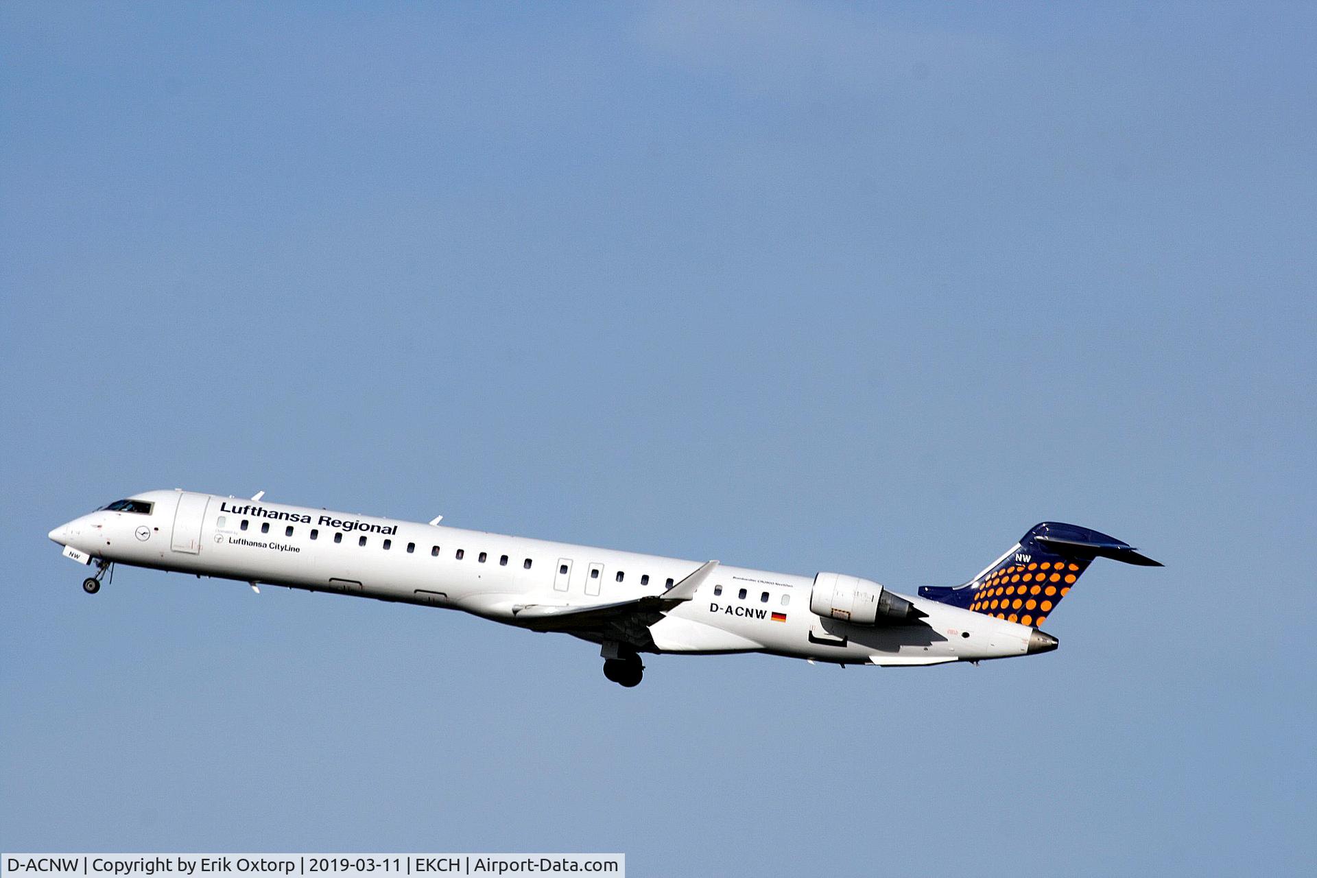 D-ACNW, 2011 Bombardier CRJ-900LR (CL-600-2D24) C/N 15269, D-ACNW taking off rw 22R