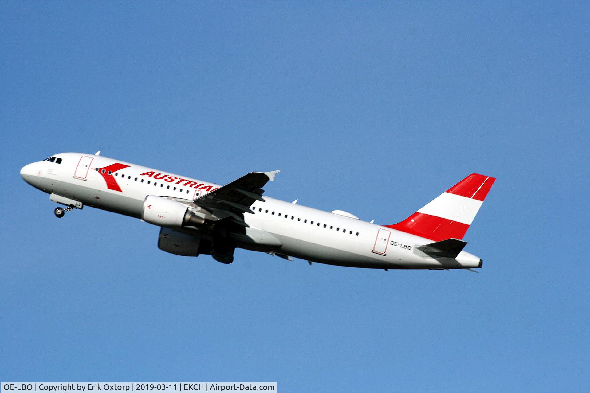 OE-LBO, 1998 Airbus A320-214 C/N 776, OE-LBO in Austrian retro c/s takijng off rw 22R
