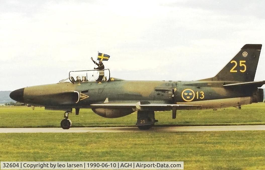32604, Saab J32B Lansen C/N 32-604, Ängelholm F.10 Air Show 10.6.1990