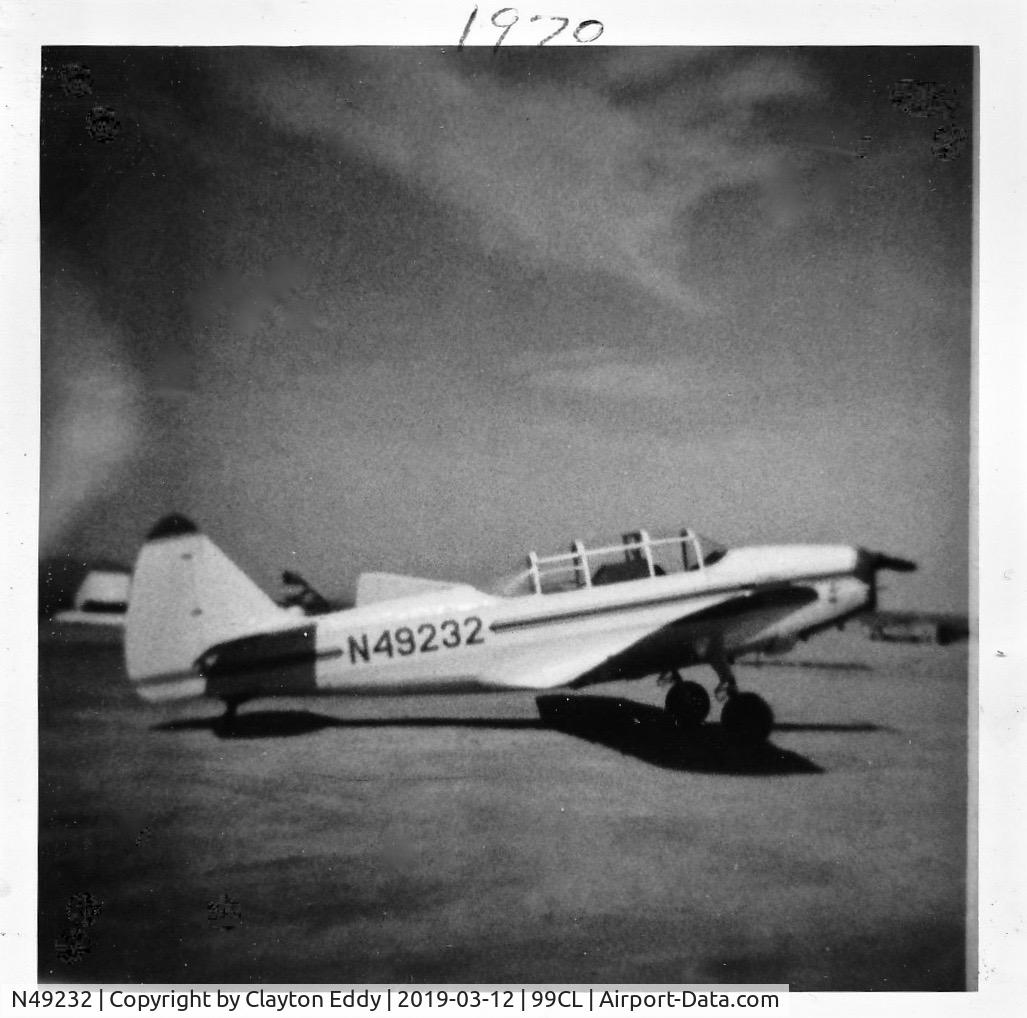 N49232, 1943 Fairchild M-62A C/N T43-5055, El Mirage Airport AZ. 1970.