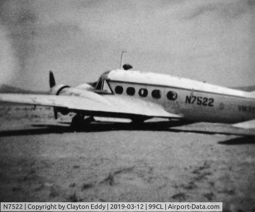 N7522, 1949 Avro 652A Anson C.19 Series 2 C/N 266324, El Mirage Airport AZ. 1970.
