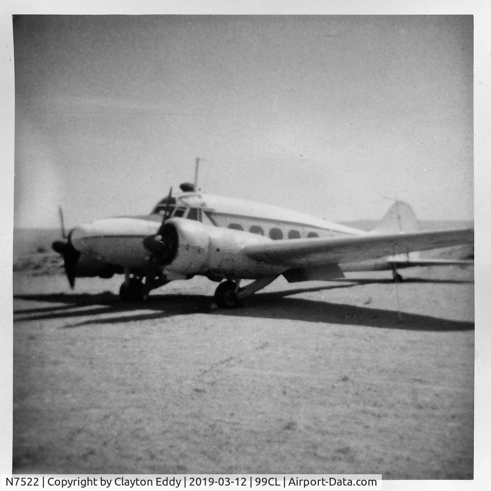 N7522, 1949 Avro 652A Anson C.19 Series 2 C/N 266324, El Mirage Airport CA 1970.
