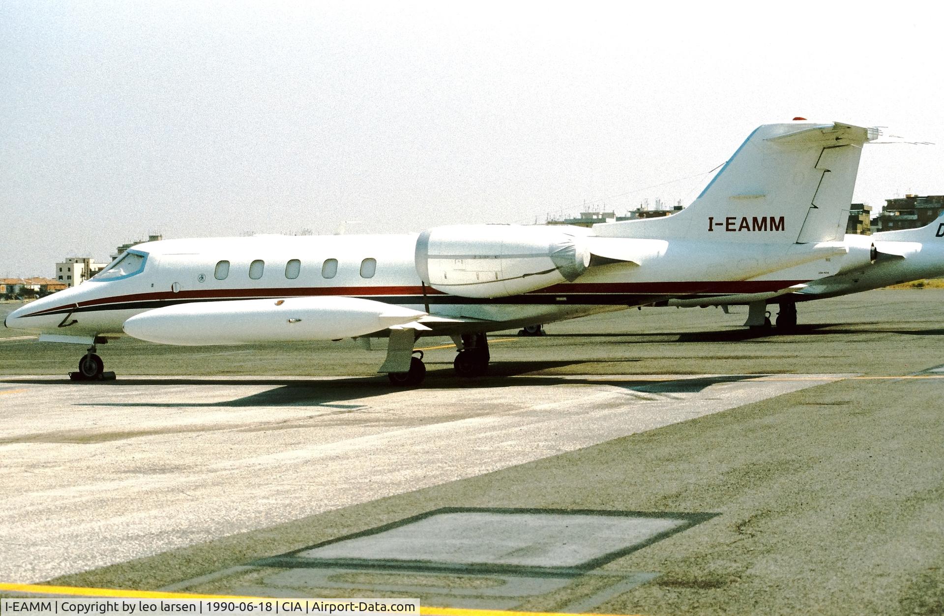 I-EAMM, 1989 Gates Leaarjet 35A C/N 634, Rome Ciampino 18.6.1990