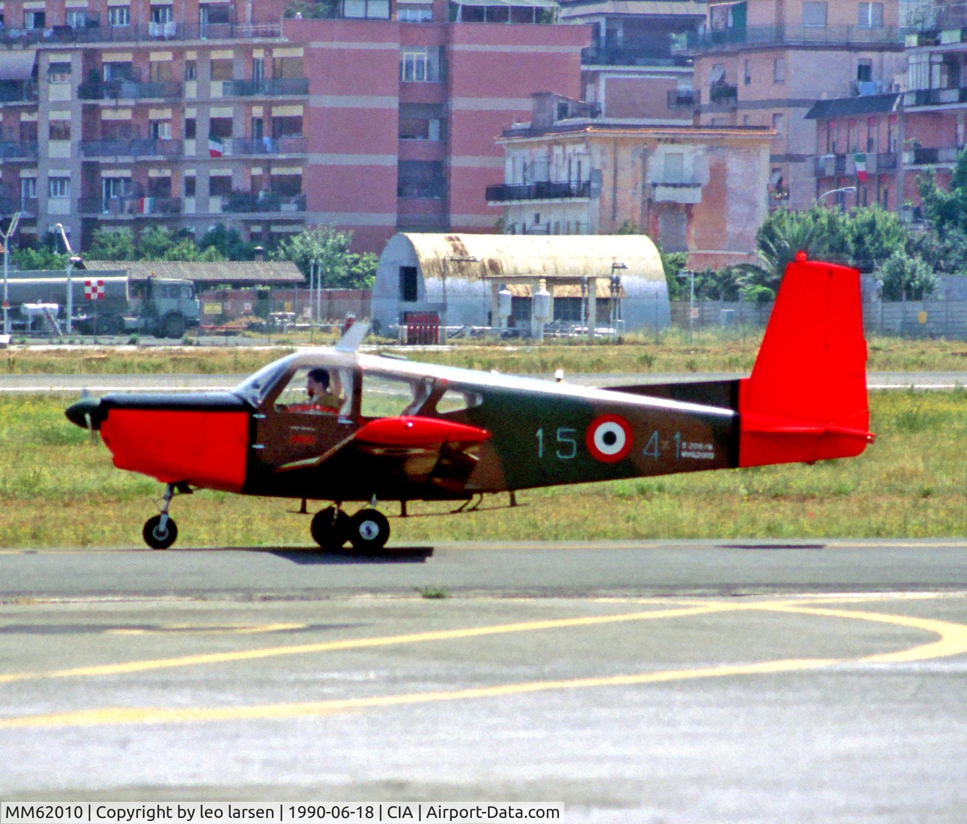 MM62010, SIAI-Marchetti S.208M C/N 3-89, Rome Ciampino 18.6.1990