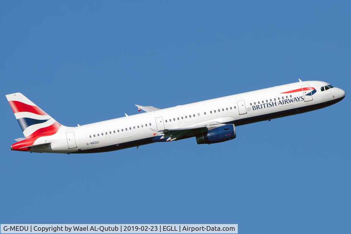 G-MEDU, 2009 Airbus A321-231 C/N 3926, Departure out of Runway 09R