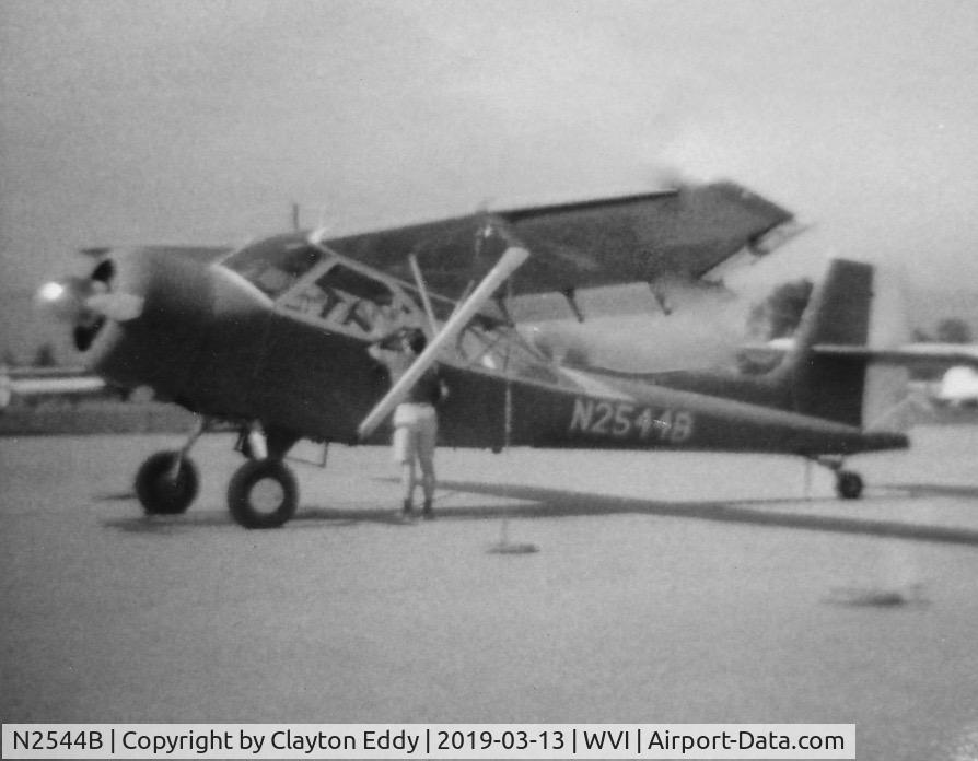 N2544B, 1947 Consolidated Vultee/hops L-13A C/N 47-378, Watsonville Airport California 1968.