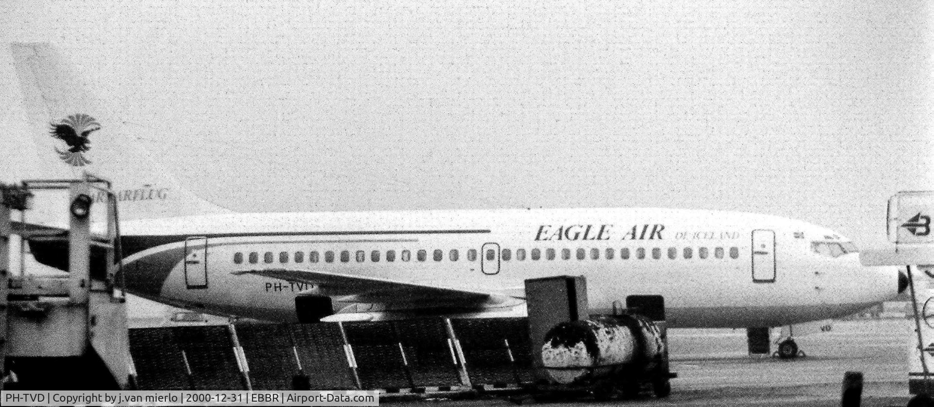 PH-TVD, 1975 Boeing 737-2K2C C/N 20943, Being serviced at Brussels