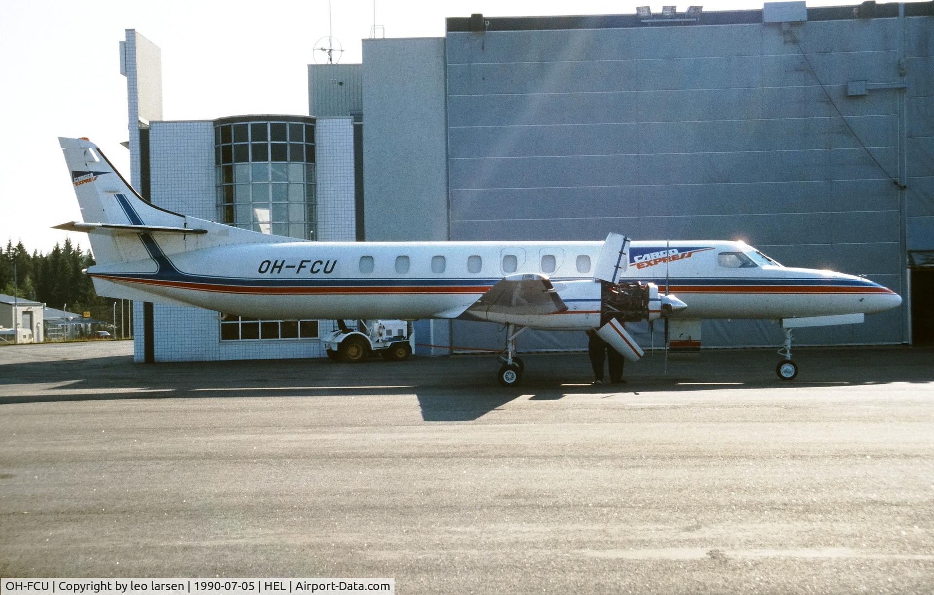 OH-FCU, 1982 Swearingen SA-227AT Merlin IV C/N AT-502, Helsinki 5.7.1990