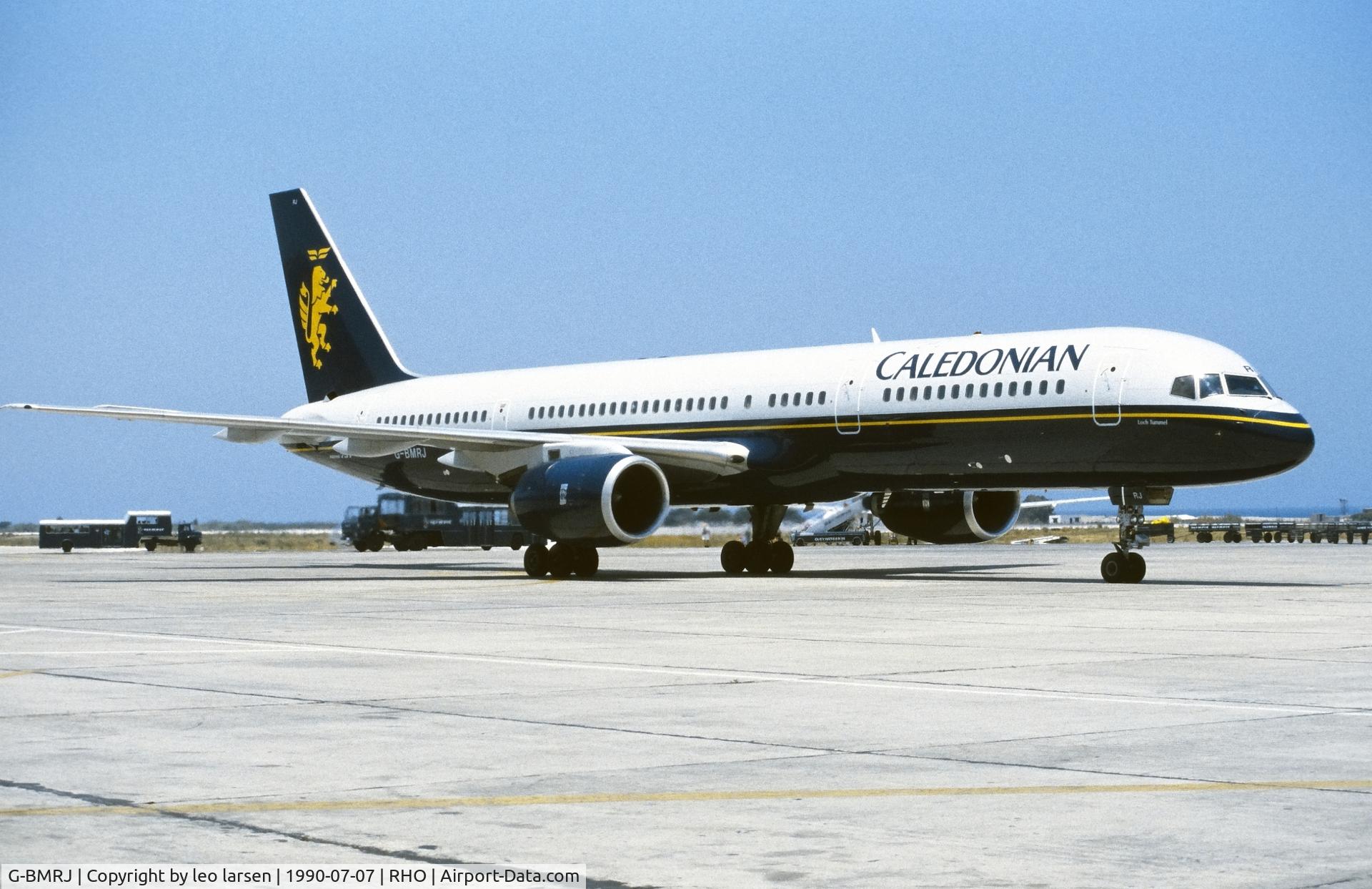 G-BMRJ, 1989 Boeing 757-236/SF C/N 24268, Rhodos  7.7.1990