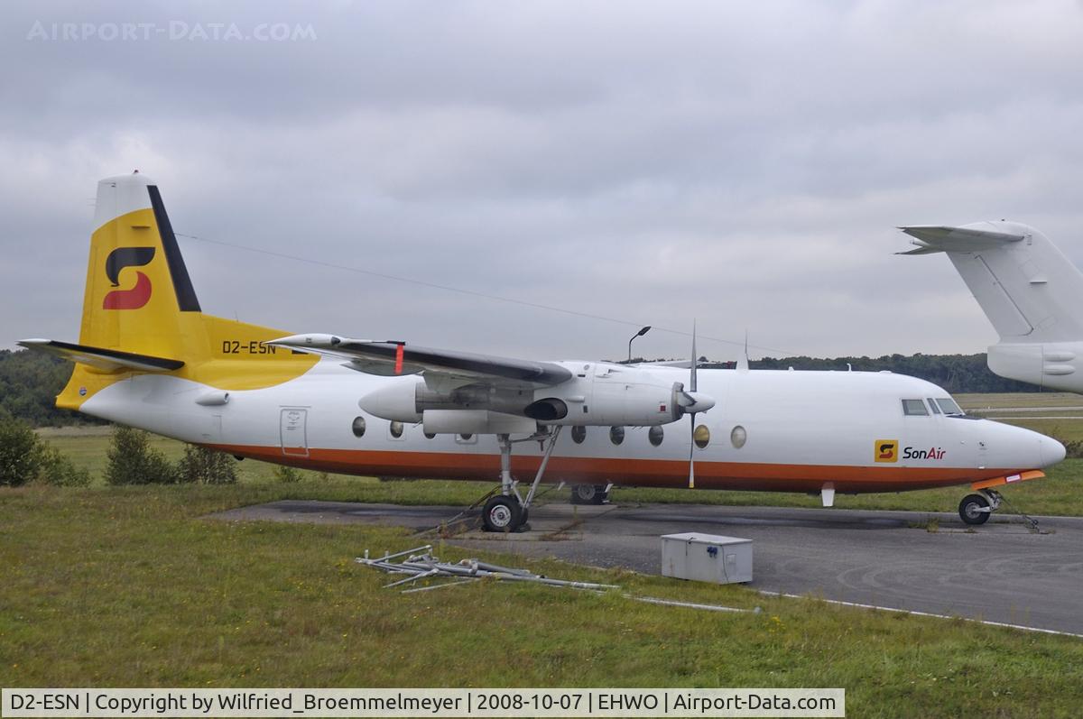 D2-ESN, 1981 Fokker F.27-500 Friendship C/N 10610, Stored at WOE