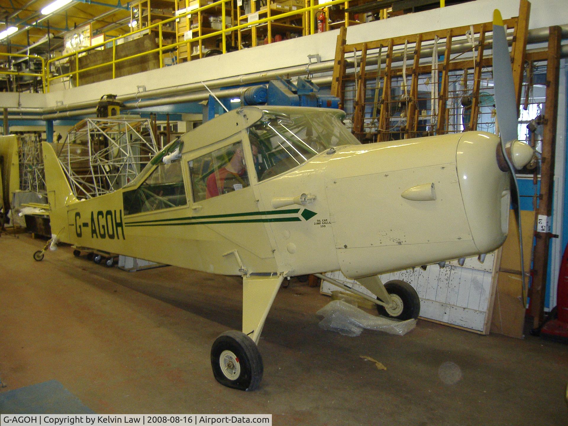 G-AGOH, 1945 Taylorcraft J-1 Autocrat C/N 1442, G-AGOH being restored